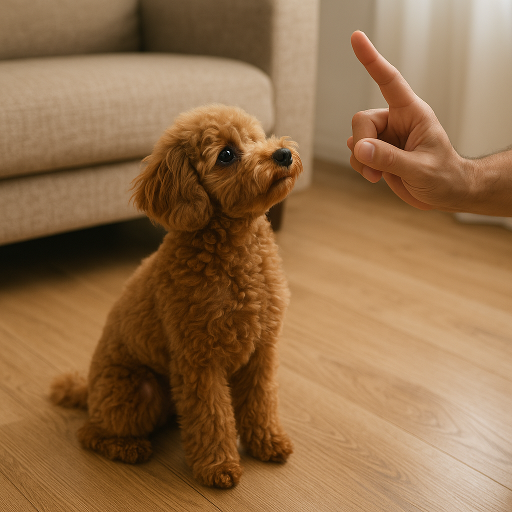 犬種別お座りトレーニング風景