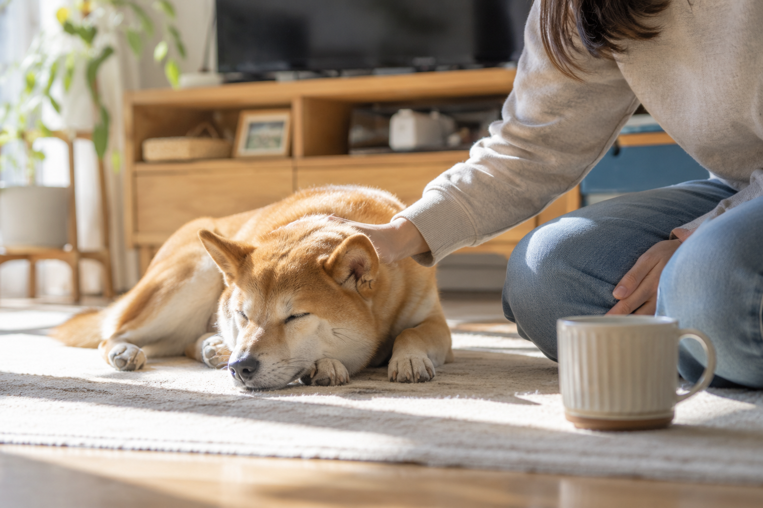 柴犬との暮らしの日常