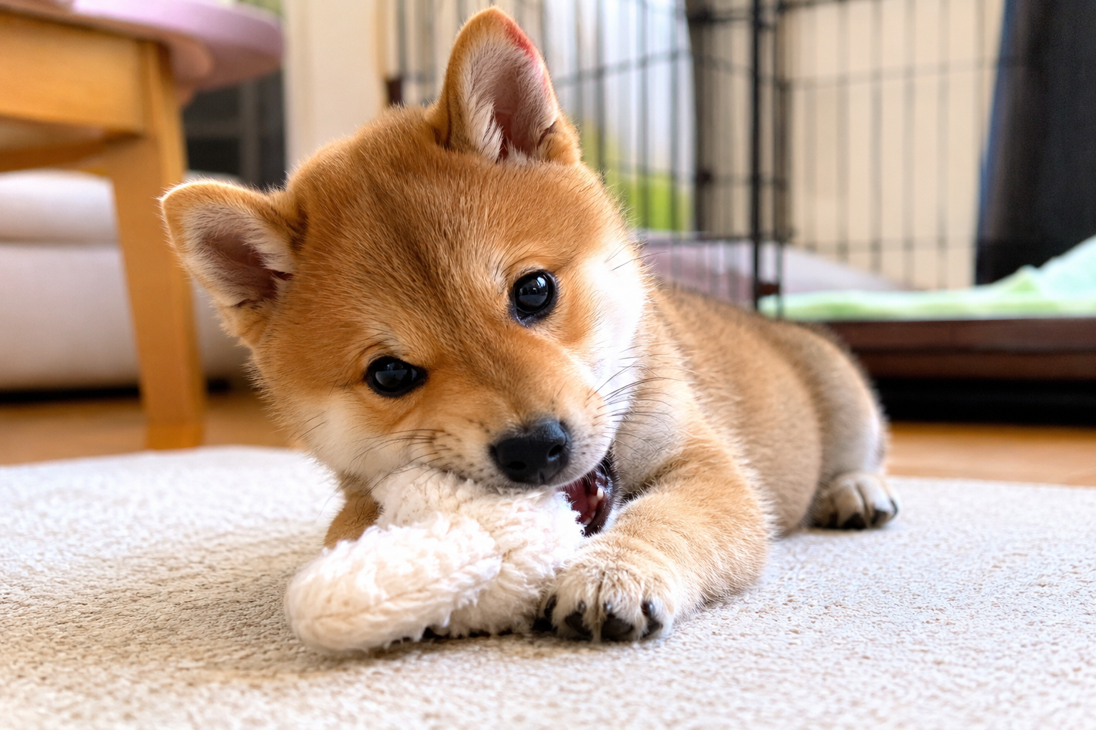 子犬期の柴犬