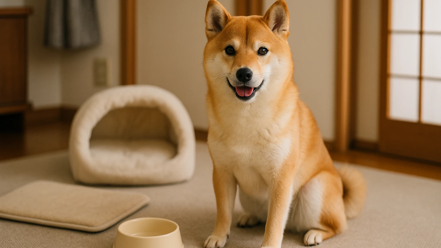 柴犬の寒さ対策の安全性おすすめの基礎と活用ポイントに合わせたアイキャッチ。柴犬とペット用品の利用シーンを表現。 要点：柴犬は寒さに強いイメージがありますが、現代