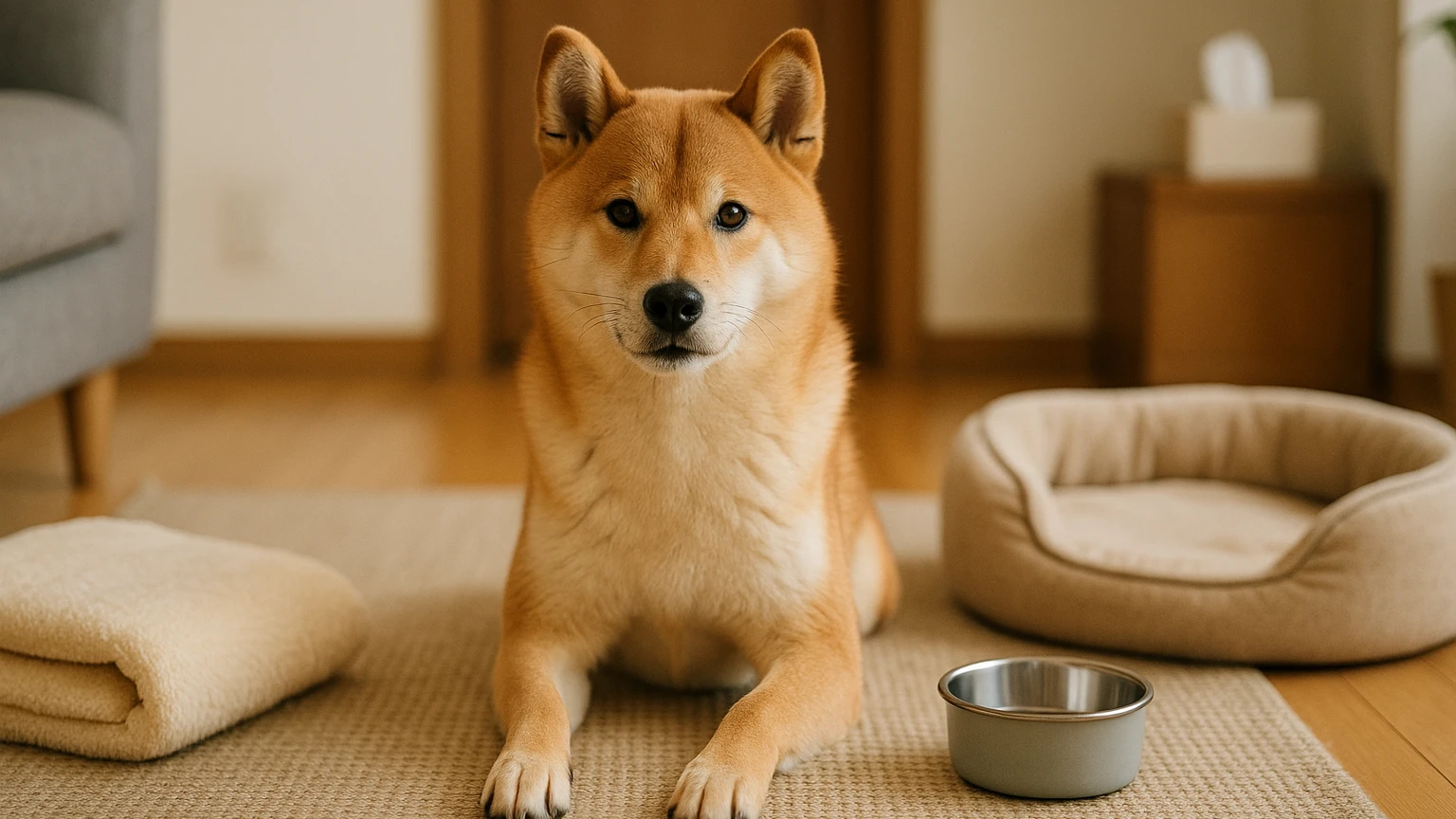 柴犬の寒さ対策の公式治し方の基礎と活用ポイントに合わせたアイキャッチ。柴犬とペット用品の利用シーンを表現。 要点：柴犬は日本原産で寒さに比較的強い犬種ですが、現