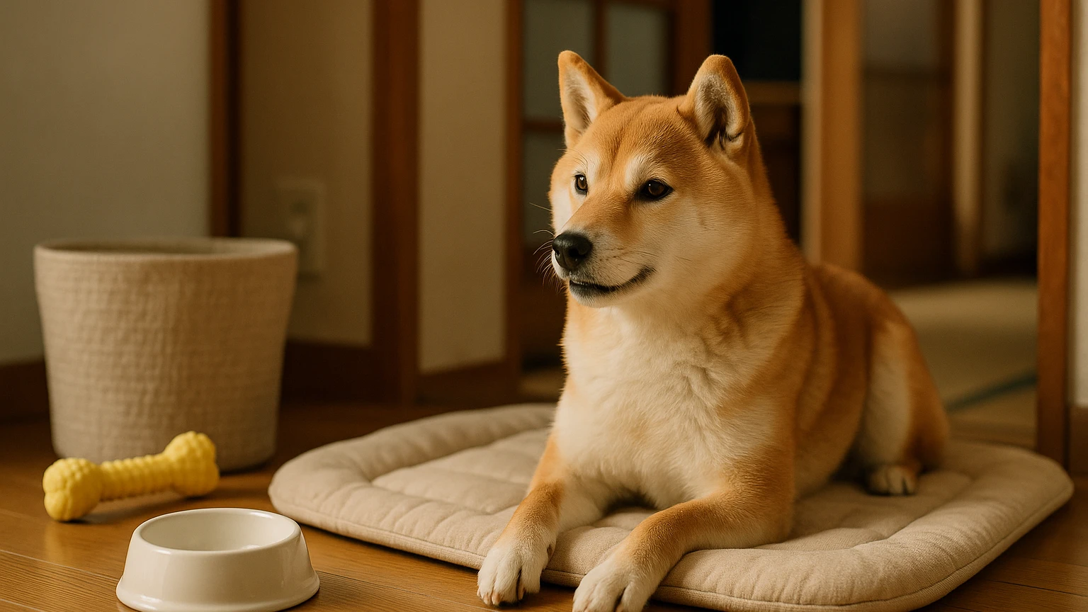 柴犬の寒さ対策の安いおすすめの基礎と活用ポイントに合わせたアイキャッチ。柴犬とペット用品の利用シーンを表現。 要点：柴犬は日本原産で寒さに比較的強い犬種ですが
