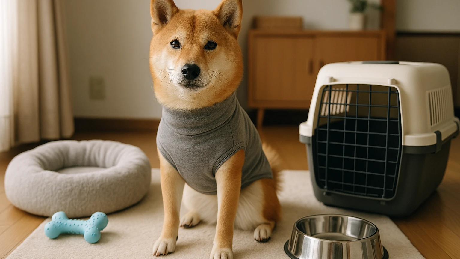 柴犬の寒さ対策のくしゃみおすすめの基礎と活用ポイントに合わせたアイキャッチ。柴犬とペット用品の利用シーンを表現。 要点：柴犬のくしゃみが「寒さのサイン」なのか「